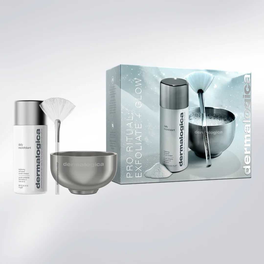 Dermalogica pro ritual: exfoliate + glow (1 full size + 2 skincare tools) The Secret Day Spa
